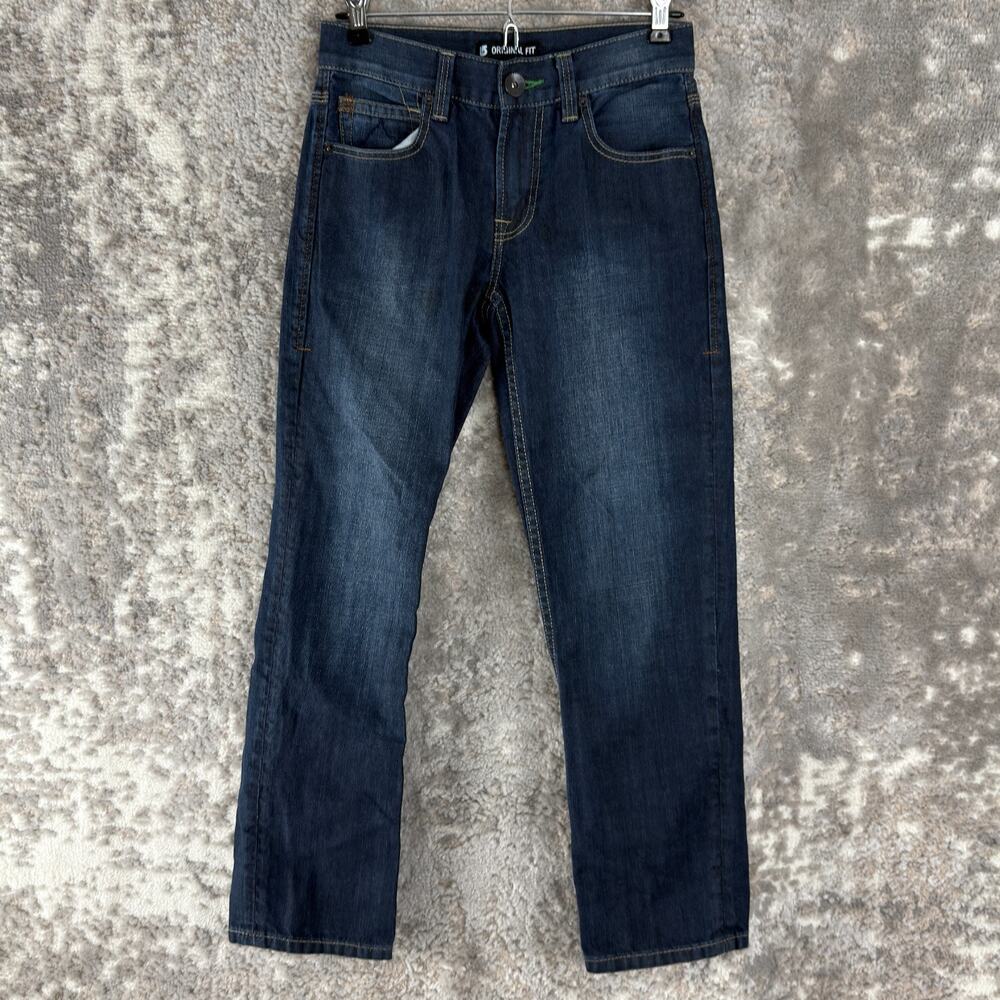 Burton Size 26‎ Denim Casual Jeans Blue Button Zip Pants Straight Leg Pocket